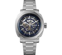 Ingersoll The Outrider Herren 44mm Automatikuhr mit blauem Zifferblatt und Edelstahlarmband