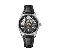 Ingersoll Herrenuhr The Maverick I17401 48 mm, schwarzes Zifferblatt, Lederband, Automatik
