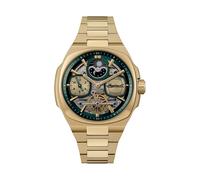Ingersoll The Spirit Herrenuhr 46.7 mm Automatikuhr mit Grun Ziffernblatt und goldfarbenem Edelstahlarmband I15801