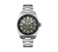 Ingersoll The Vert Herren 43mm Automatikuhr mit grünem Zifferblatt und silberfarbenem Edelstahlarmband