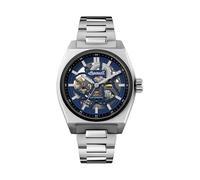 Ingersoll The Vert Herren 43mm Automatikuhr mit blauem Zifferblatt und silberfarbenem Edelstahlarmband