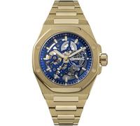 INGERSOLL - THE FALLER - gold - blau-skelettiert / 43,5 MM
