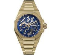 INGERSOLL - THE FALLER - gold - blau-skelettiert / 43,5 MM
