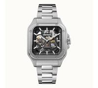 INGERSOLL - THE OLLIE - silber - schwarz-skelettiert - silber / 42 MM