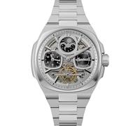 Ingersoll The Spirit Herrenuhr 46.7 mm Automatikuhr mit silberfarbenem Ziffernblatt und Edelstahlarmband I15801