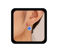 Inilbran Boho Saphir Blaue Ohrringe Blauer Kristall Tropfen Ohrringe Vintage Saphir Edelstein Ohrstecker Ohrringe Hochzeit Blauer Saphir Ohrringe Schmuck Für Frauen Und Mädchen