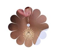 Inilbran Boho Sonne Baumeln Ohrringe Vintage Sonne Gesicht Perle Ohrringe Gold Himmlischen Sonne Haken Ohrringe Personalisierte Sonnenblume Ohrringe Schmuck Für Frauen Und Mädchen
