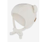 Inkamütze mit Bindeband aus Teddyflausch Kinder Sterntaler wollweiß Gr. 39 cm