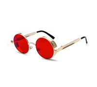 Inlefen Runde Metallrahmen Gläser Vintage Kreis Sonnenbrille für Männer und Frauen