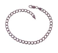 Inmaculada Romero IR Armband aus 925er Sterlingsilber mit einer 20 cm langen Panzerkette, 4,8 mm breit.