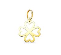 Inmaculada Romero IR Kleeblatt-Anhänger aus 18-karätigem Gold mit 14 mm großem, durchbrochenem Amulett