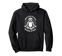 Inner Peace Achieved Movement Optional Yoga Faultier Pullover Hoodie