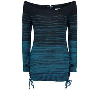 Innocent Thena Top Strickpullover schwarz blau in 4XL