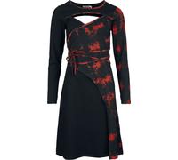 Innocent Valentina Dress Mittellanges Kleid schwarz rot in M