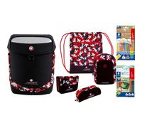 InnovabaQ Schulranzen-Set 8-tlg. Nero Rosso