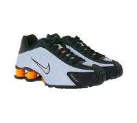 innovative NIKE Shox R4 Damen Low-Top-Sneaker mit Shox-Technologie Sport-Schuhe Lauf-Schuhe AR3565 401 Schwarz/Silber/Blau/Orange 40