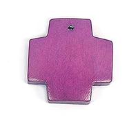 INNSPIRO Anhänger Holz gewachst Kreuz, Lila, 23 x 23 mm, 50u, ca.