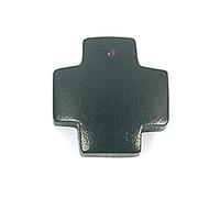 INNSPIRO Anhänger Holz gewachst Kreuz, schwarz, 23 x 23 mm, 50u, ca.