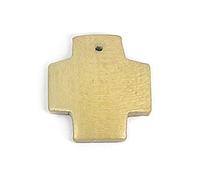INNSPIRO Anhänger Holz gewachst Ocker, 23 x 23 mm, 50u, ca.
