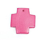 INNSPIRO Anhänger Kreuz gewachst rosa 23 x 23 mm, 50u, ca.