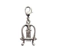 INNSPIRO Nice Charms Anhänger aus Metall mit Karabiner, 15 x 22 mm, 25 Stück., 10x19mm., Metall, Kein Edelstein