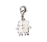 INNSPIRO Nice Charms Anhänger aus Metall mit Karabinerverschluss, 15 x 18 mm. 25 Stück., 7x18mm., Metall, Kein Edelstein