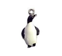 INNSPIRO Nice Charms Anhänger aus Metall, Pinguin, Schwarz und Weiß, 10 x 22 mm, 25 Stück., 20x11mm., Metall, Kein Edelstein