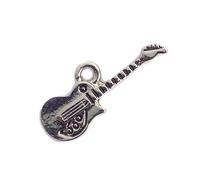 INNSPIRO Nice Charms Gitarrenanhänger aus Metall, 19 x 7 mm, 25 Stück., 14x14mm., Metall, Kein Edelstein