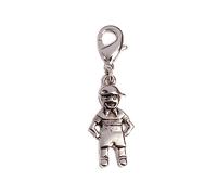 INNSPIRO Nice Charms Kinder-Anhänger aus Metall, mit Karabiner, 11 x 22 mm, 25 Stück., 19x16mm., Metall, Kein Edelstein