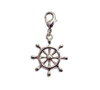 INNSPIRO NICE CHARMS Metallanhänger Ruder mit Karabiner Durchmesser 20mm 25u, 16x20mm., Metall, Kein Edelstein