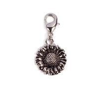 INNSPIRO NICE CHARMS Metallanhänger Sonnenblume mit Karabiner 15x17mm 25u., 10x13mm., Metall, Kein Edelstein
