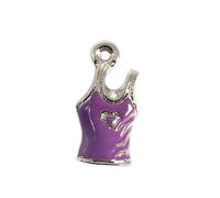 INNSPIRO Nice Charms Metallic-Anhänger, violett, 8 x 15 mm, 25 Stück, 4x26mm., Metall, Kein Edelstein