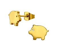 Inoki - Petit Cochon Ohrstecker aus vergoldetem Stahl