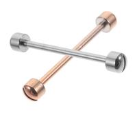 INOOMP 2er Set Schraubstifte für Uhrenarmbänder aus Metall Gold | zum Verbinden von Schließe und Band, einschraubbar, leicht montierbar, für Uhrmacher und Juweliere