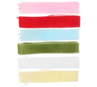INOOMP 6 Paare Mädchen Chiffon Schnürsenkel für Sneaker und Schuhe | Flache Dekorative Bänder, Leichte Bindung, 6 Farben pro Packung, für Turnschuhe und Elegante Schuhe
