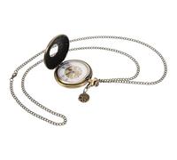 INOOMP Antike Taschenuhr aus Legierung und Kunststoff, goldfarben, mit präziser Quarzzeitmessung, tragbar und dekorativ, passend für Männer und Frauen bei besonderen Anlässen