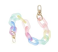 INOOMP Bunte Acryl Taschenkette als Ersatzriemen 40cm für Selbstgemacht Handtaschen mit Angenehmem Griff und Lebendigem Stil