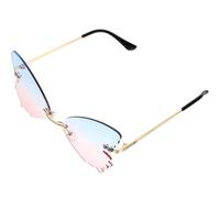 INOOMP Sonnenbrille für Sommer mit Blauem PC Material Verstärktem Scharnier und Nasenpads für Outdoor Reisen und Lustige Sommerpartys