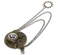 INOOMP Vintage Uhrenarmband Brosche im Punk Stil aus Kunststoff und Kunstharz Attraktives Haar Accessoire für Damen und Herren zu Geburtstag und Anlässen