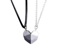 INS Love Anhänger Halskette für Herren, Paar, Freundschaft, 2-in-1-Herz-Halsketten für Frauen, Vintage-Schmuck, langlebiges Design