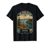 Insel San Juan, Washington Vintage, Pazifischer Nordwesten Preisgünstiges Grafik-T-Shirt