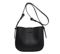 INSEOWI Schultertasche für Damen und Mädchen, großes Fassungsvermögen, einfarbig, mit kleiner Geldbörse, Crossbody, vielseitig, modisch, geräumig, Damen-Handtasche, Schwarz , One Size