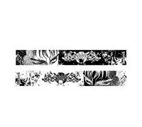 INSEOWI Weicher, strukturierter Winterschal, atmungsaktiver Stoff, bequemer Halsschutz für Erwachsene, kalte Jahreszeit, Unisex, Gothic-Schal, Abbildung 14:, Einheitsgröße