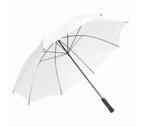 Inspirion Regenschirm Groß Sturmfest XXL - Ø131 - Automatik Stockschirm für 2 Personen, Stabiler Schirm mit Fiberglas für Herren Damen, Weiß