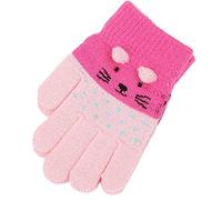 iNszkoos Kinder Handschuhe Winter Strick Vollfinger Handschuhe Kinderhandsche Warm Verdickte Outdoor Sport Weich Winterhandschuhe Skihandschuhe Fäustlinge Warme Handwärmer für 2-7J Jungen Mädchen