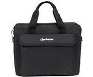 Intellinet Manhattan London Laptop Bag 12.5", Top Loader, Black, LOW COST, Accessories Pocket, Shoulder Strap (removable), Notebook Case, Three Year Warranty - Notebook-Tasche - 31,8 cm (12.5") - Schw