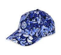 Inter - Baseball Hat Bold Collection, Graffiti-Kollektion, Baseballkappe mit Visier, offizielles Produkt, Farbe Blau
