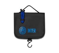 Inter Seven Kosmetiktasche für Jungen, Schwarz Hellblau, mit Griff, Reisen und Freizeit, Schwarz, Modern