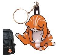 Interaktiver Schlüsselanhänger Frecher Katze, Lustiger Wackelnder Katzen Schlüsselanhänger, Niedlicher Schlüsselanhängers Kätzchen Mit Drehbaren Katzeneiern, Schlüsselanhängers Drehbarem Kätzchen