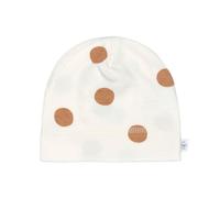 Interlock Beanie GOTS Big Dots milky, - 74/80, 7-12 months
